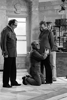 John Thaw and Dennis Waterman - December 1976 with Eric Morecambe