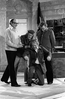 John Thaw and Dennis Waterman - December 1976 with Eric Morecambe