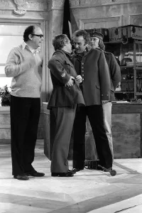 John Thaw and Dennis Waterman - December 1976 with Eric Morecambe