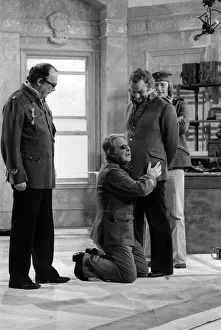 John Thaw and Dennis Waterman - December 1976 with Eric Morecambe