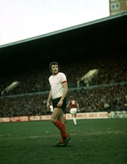 00263 Prints: John Toshack of Liverpool in action during the League Division one match against West Ham