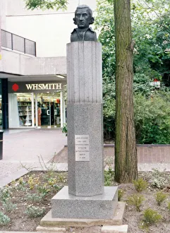 Statue Prints: John walker, 1781 - 1859, Stockton born inventor of the friction match, Statue
