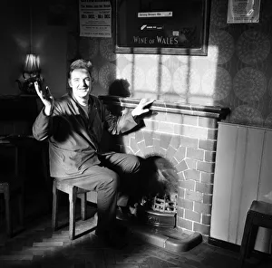 Fireplace Prints: John Warburton, manager of The Turf public house next door to Wrexham F