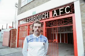 Stadiums Prints: John Wark, Middlesbrough FC Player at Ayresome Park Football Stadium, August 1990