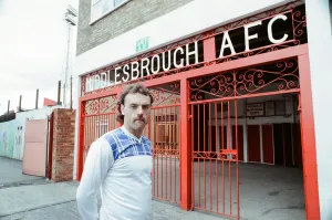 00588 Prints: John Wark, Middlesbrough FC Player at Ayresome Park Football Stadium, August 1990