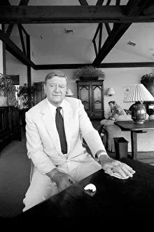 Talking Prints: John Wayne who recently starred in Brannigan at home in Texas