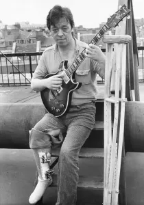 John Whitehall, lead guitarist with top local band the Blues Burglars