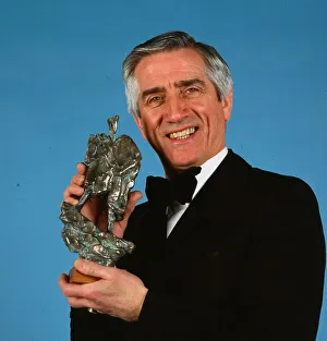 Johnny Beattie February 1982 with Radio and tv personality awards
