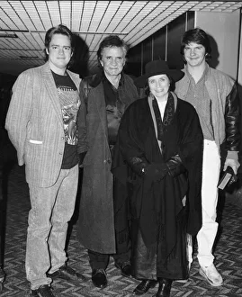 Country Prints: Johnny Cash Singer with wife June Carter Cash son John Carter Cash