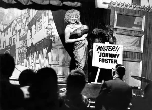 Drag Queen Prints: Johnny Foster, drag artist at Balambras Old Tyme Musice hall in Newcastle in 1975