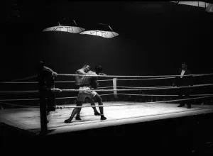 1919 Prints: Johnny Griffiths v Francis Charles Sport Boxing boxers fighting Ring