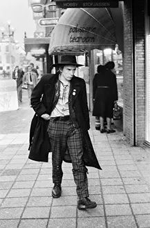 Johnny Rotten of Punk band The Sex Pistols in Holland January 31st 1977