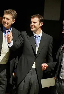 Johnny Vaughan Big Breakfast TV Presenter August 1999 on his wedding day in
