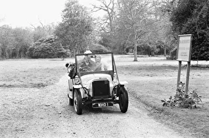 Jon Pertwee as Dr Who and Katy Manning as Jo Grant seen here with Bessie the Doctor
