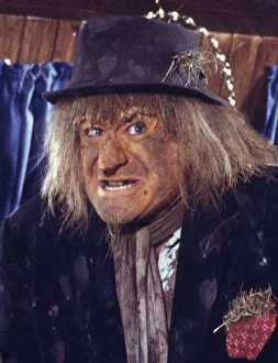 Costumes Prints: Jon Pertwee on the set of Southern Television childrens series Worzel Gummidge