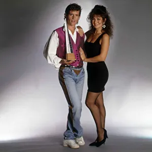 Jonathan Morris the actor with Linda Lusardi - August 1989 Dbase msi