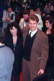 Jonathan Ross TV Presenter and Wife 1990 at the Krays film premiere