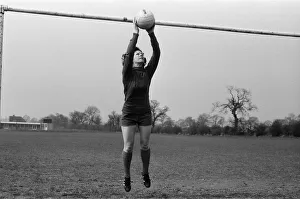 01529 Prints: Josie Costello, 37 years old, who has been chosen as goalkeeper for her local ladies