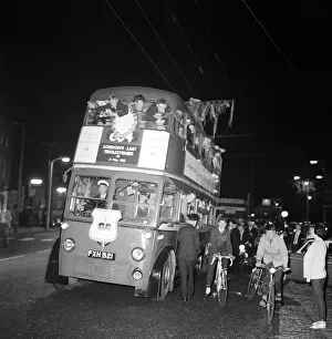 Last Journey in the trolleybus May 1962 Crowds turned up in huge numbers to take
