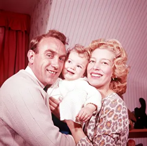 00222 Prints: Joy Beverley singer with her husband Billy Wright England football captain