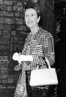 Joyce Grenfell attends the memorial service for Dame Sybil Thorndike. 2nd July 1976
