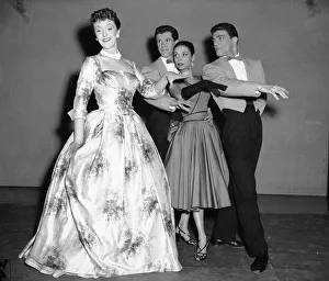 Joyce Grenfell seen here in rehearsal for a revue at the Fortune Theatre. 1st June 1954