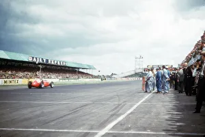00198 Prints: Juan Fangio July 1953 Motor Racing Grand Prix Driver in his Maserati British grand Prix