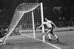Jubilant Kevin Keegan after scoring Englands opening goal during the England v