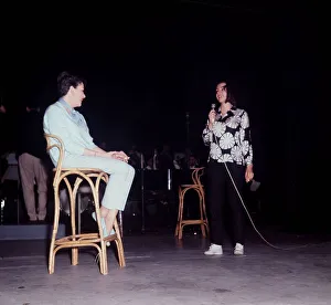 Judy Garland 42 and her singing daughter 18 year old Liza Minnelli at the London