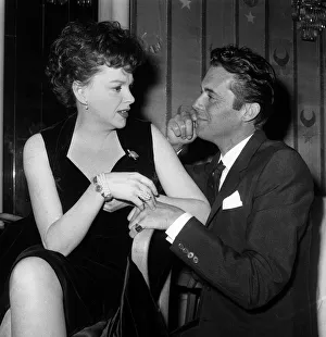 Judy Garland and Dirk Bogarde in London. 1969