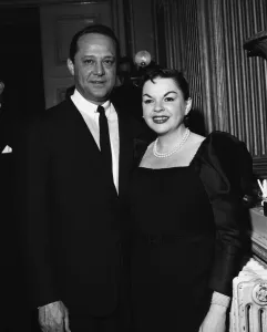 Screen Prints: Judy Garland with her husband Sydney Luft at the Savoy Hotel in London