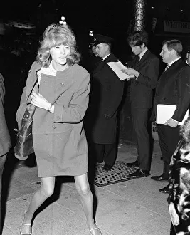 Julia Foster actress Oct 1967 arriving at the premier of the film How I won