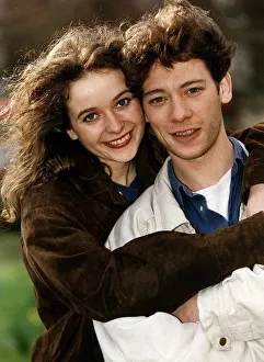 Julia Sawalha Actress appears in the Channel four series Press Gang with fellow actor
