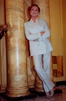 Julie Andrews Actress July 1998 With her Variety club award she was given by