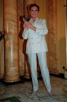 Julieandrews Prints: Julie Andrews Actress July 98 With her Variety club award she was given by