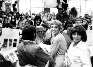 Core202 Prints: Julie Andrews actress Musical Star Julie Andrews visiting a music shop in