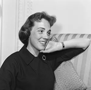 Julie Andrews, the young 24 year old actress playing the part of Eliza Doolittle in My