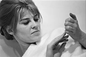 Julie Christie, actor, pictured on the set of the film Darling