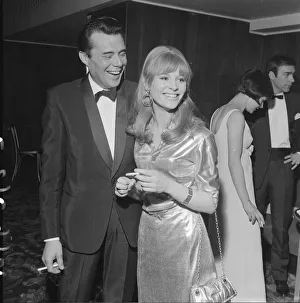 01153 Prints: Julie Christie and Dirk Bogarde celebrate their film award win each