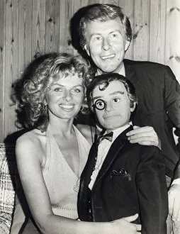 Julie Edge and Ray Alan with Lord Charles his dummy 1974 - 01 / 01 / 1974
