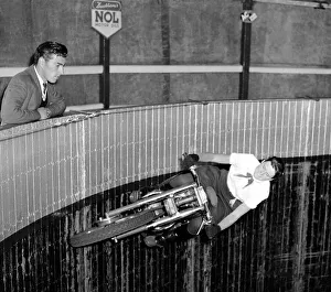 Juliett Mitchel Wall of Death stunt motorcycle rider Motorcycle Stunts