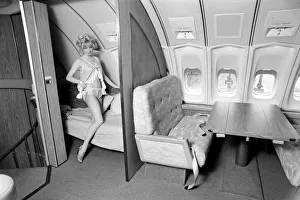 Jumbo Jet: Sleeping: First Class: Bedroom in the Sky: 23 year old model Jenny Clare