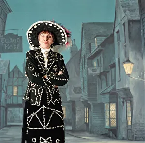 June Brown dressed as a Pearly Queen. 24th January 1995