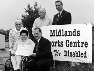 Disability Prints: June Peer and Len Tassker (left) of the Coventry Sports Association for the Disabled