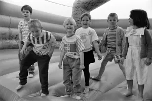 Junior health freaks!... Pupils of Kirkroyds Infants school took part in a sponsored