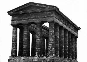 You can just spot a couple of children sitting on the base of Penshaw Momument