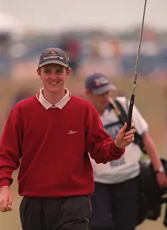 Justin Rose British Golfer at the British Open Golf Championships at Birkdale in