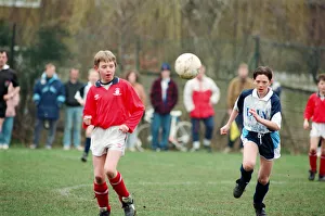 Kader (Blue) v Marton (Red), Under 12s league cup semi final. 7th March 1993