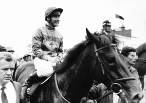 Kahyasi Racehorse ridden by jockey Ray Cochrane winning the Epsom Derby - June 1988