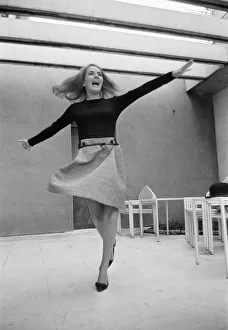 Karin Dor, German actress, in the UK to film scenes for new James Bond film
